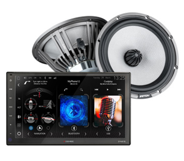 ZENEC Store Berlin: ETON Lautsprecher und ZENEC-Navigationssystem